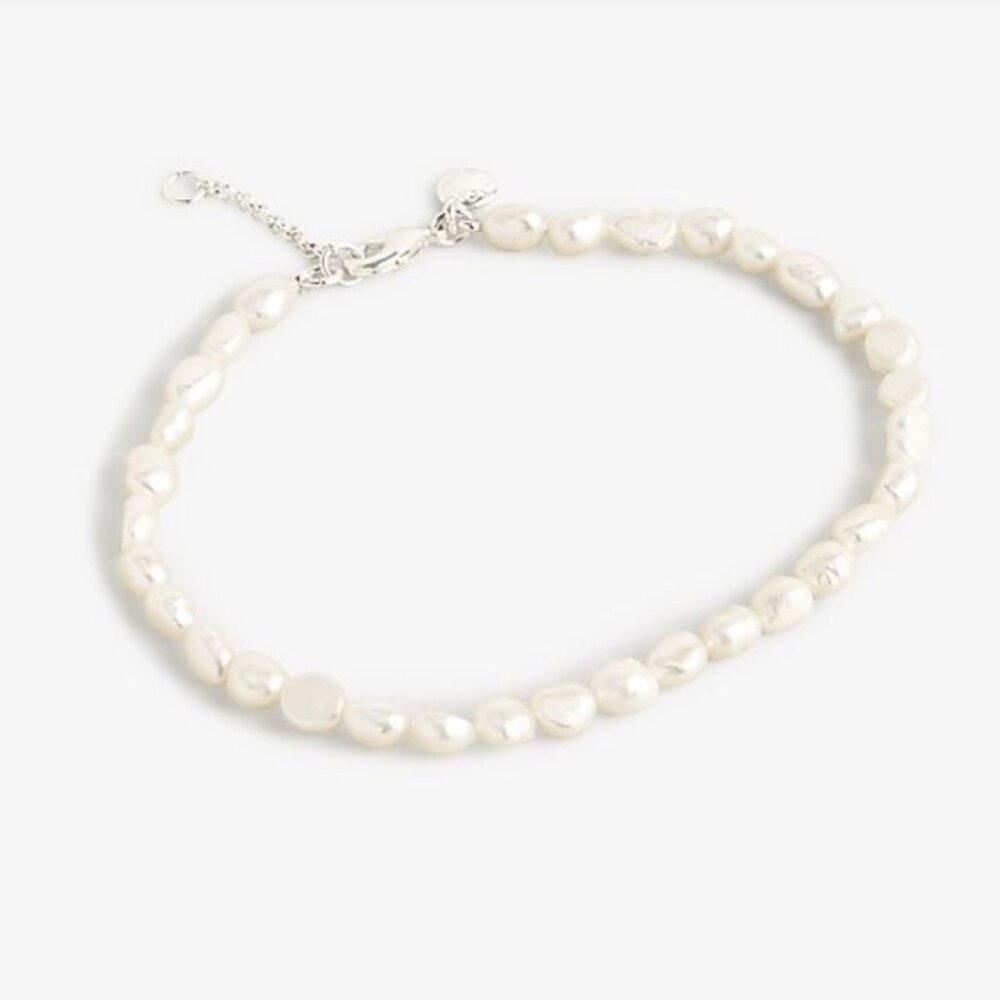 JCrew Freshwater pearl anklet